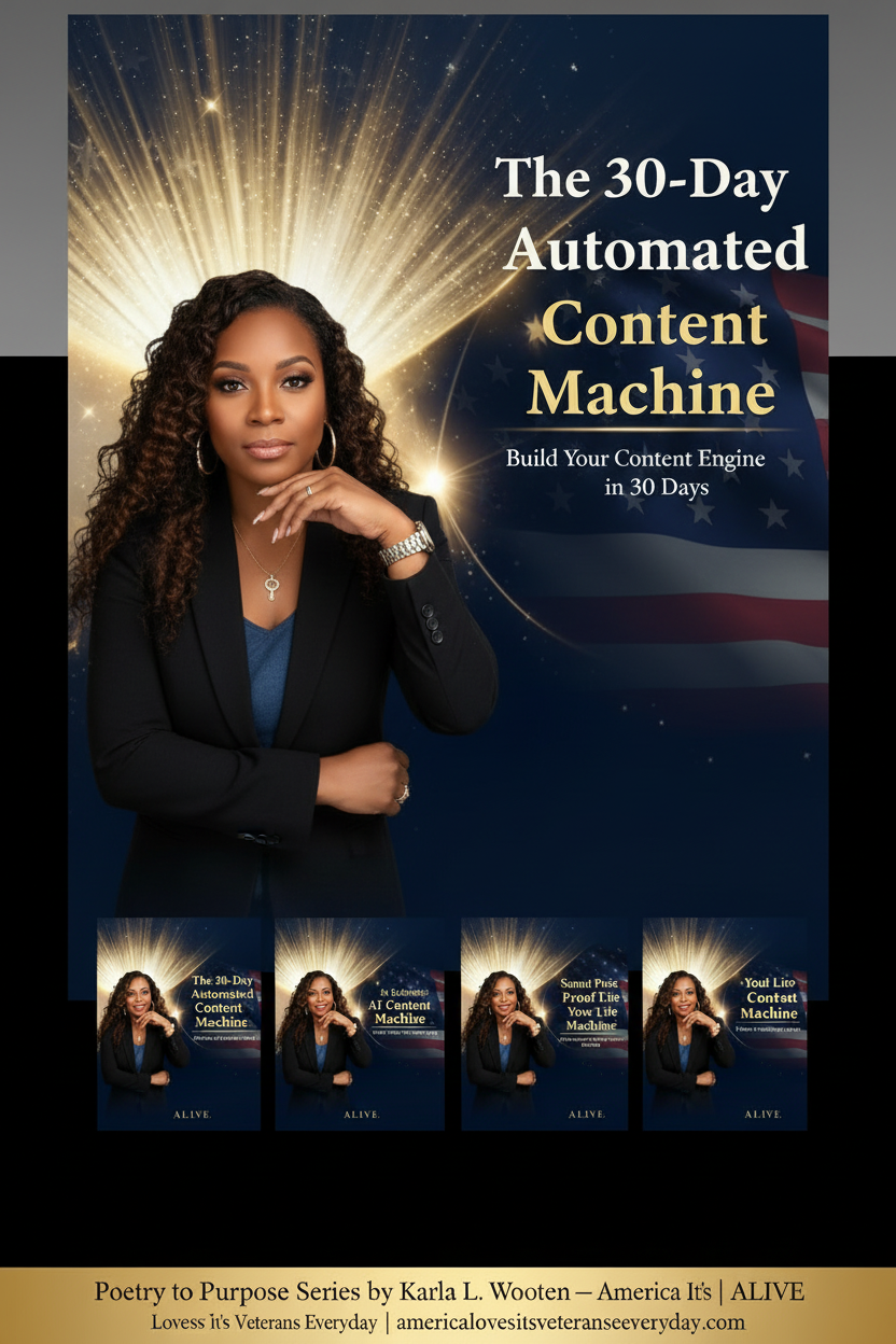 The 30-Day Automated Content Machine | Poetry to Purpose Series Book 2